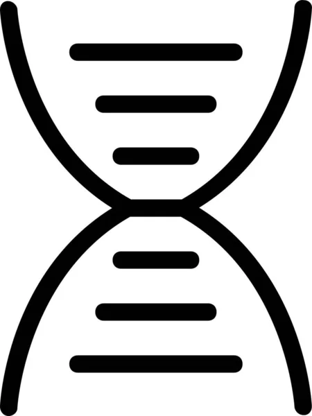 Biology Cell Dna Icon Outline Style — Stock Vector