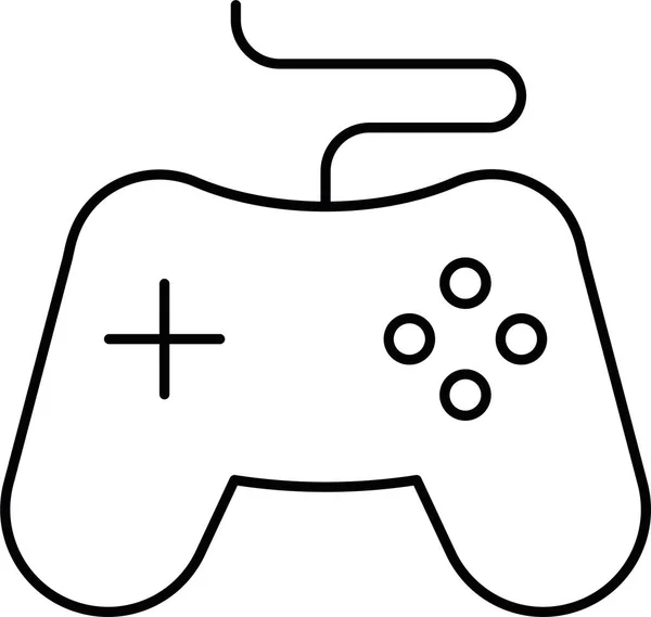 Icono Del Juego Control Consola Categoría Música Sonora — Vector de stock