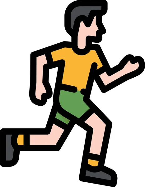Ikona Fitness Ćwiczenia Aktywności — Wektor stockowy