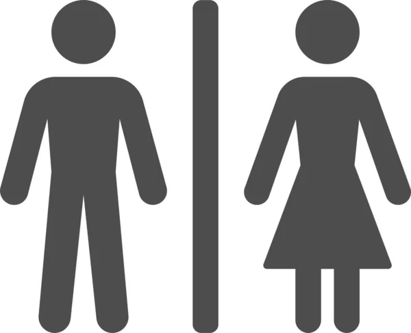 Икона Мужского Туалета Стиле Модерн — стоковый вектор
