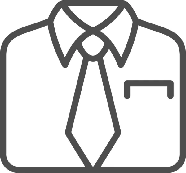 Краватка Веб Іконка Проста Ілюстрація — стоковий вектор