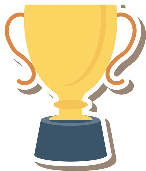 Award Competition Cup Icon Flat Style — Stock Vector