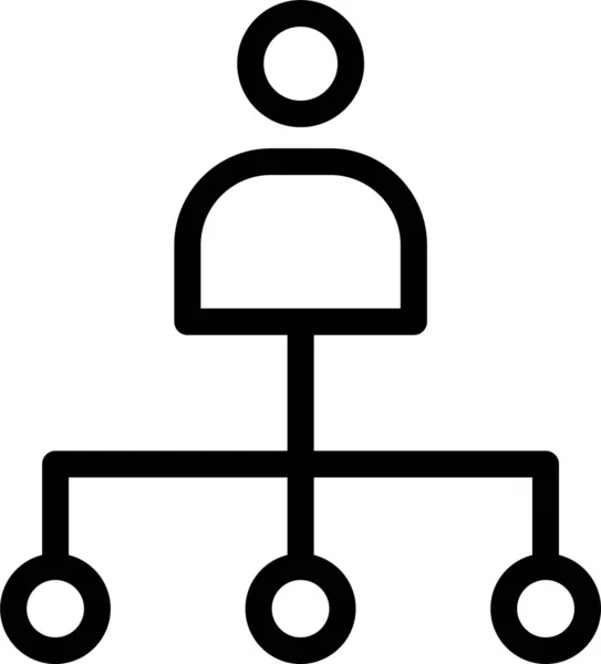 Иерархия Иконка Сайта — стоковый вектор