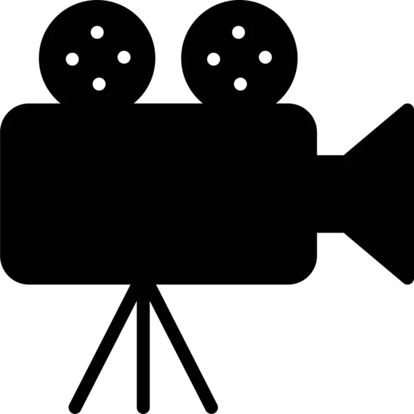 Εικονίδιο Ταινίας Φωτογραφικής Μηχανής Συμπαγές Στυλ — Διανυσματικό Αρχείο