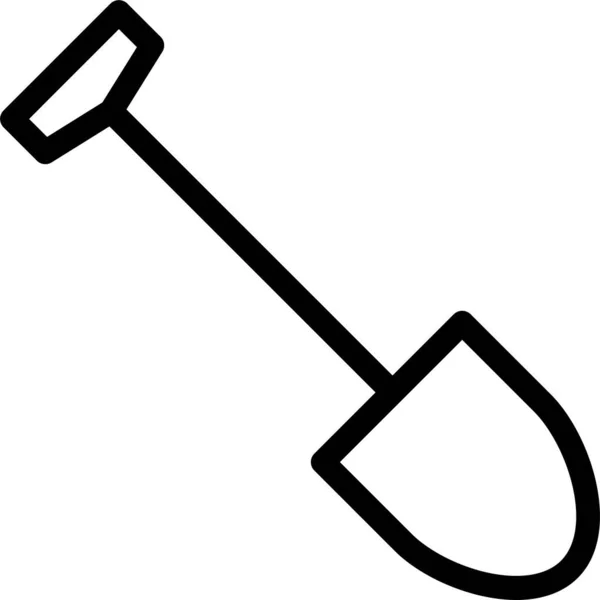 Shovel Spade Construction Icon — Stock Vector