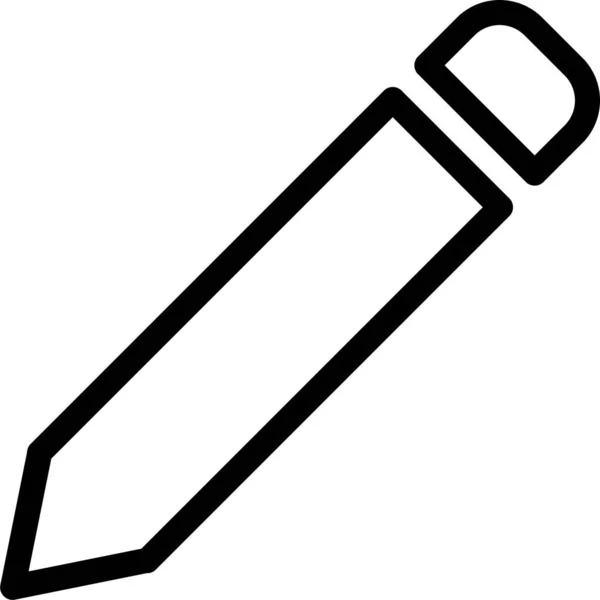 Stift Symbol Umrissstil Bearbeiten — Stockvektor