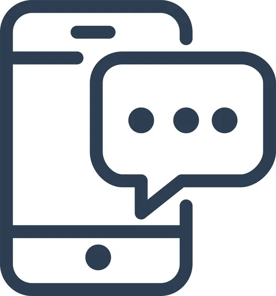 Mensaje Comunicación Chat Icono Burbuja — Archivo Imágenes Vectoriales