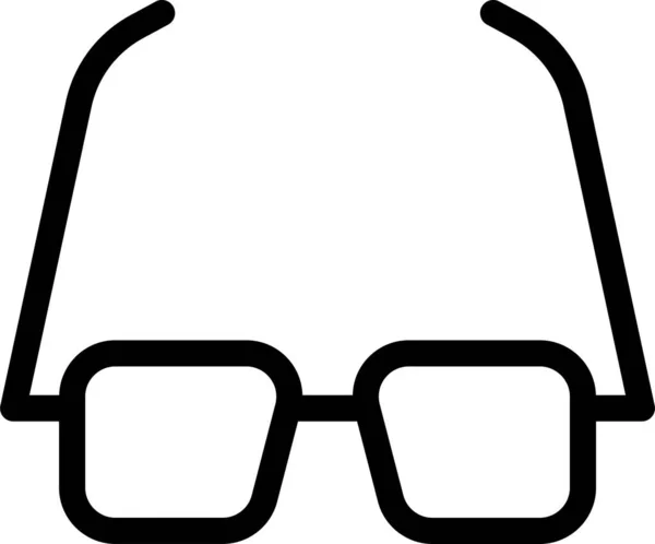 Módní Brýle Sluneční Brýle Ikona Stylu Osnovy — Stockový vektor