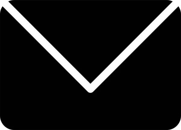 Email Internet Mail Icon Solid Style — Vetor de Stock