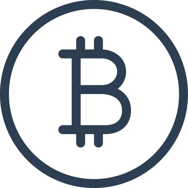 Bitcoin Icono Moneda — Vector de stock