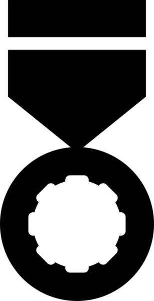 Значок Качества Значка Солидном Стиле — стоковый вектор