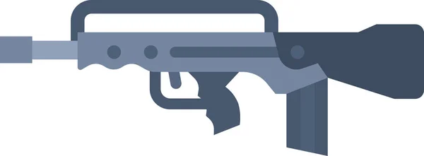 Sikta Skjutvapen Pistol Ikon Platt Stil — Stock vektor