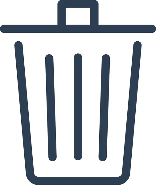 Bin Delete Dump Icon — Vettoriale Stock