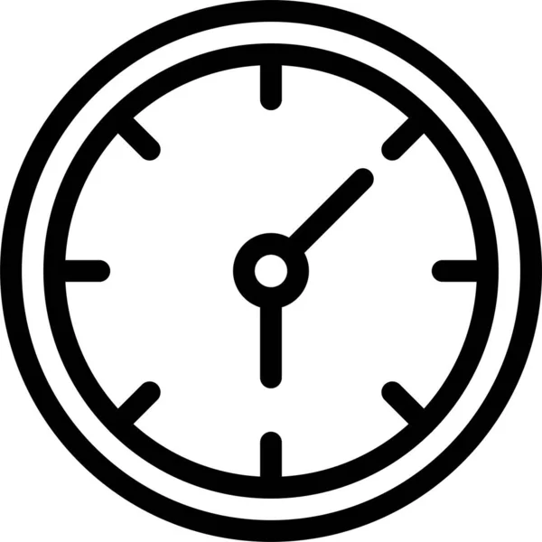 Alarm Clock Schedule Icon Outline Style — Stock Vector