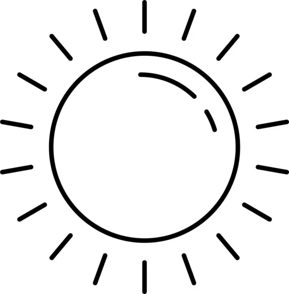 ホテル おもてなしカテゴリの休日輝く太陽のアイコン — ストックベクタ
