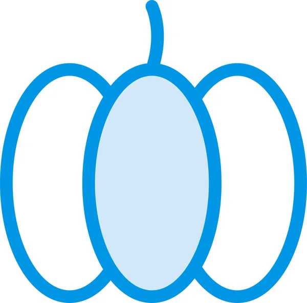 Bittergourd Food Gourd Icon Filled Outline Style — Stock vektor