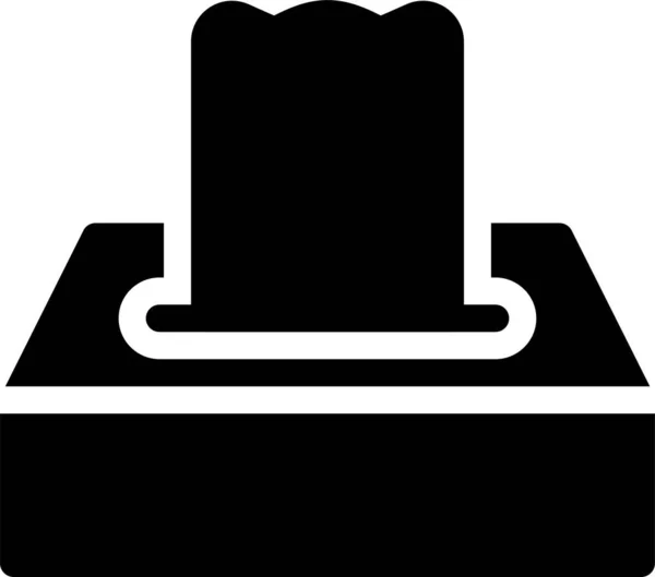 Badezimmerbox Sauberes Symbol Solidem Stil — Stockvektor
