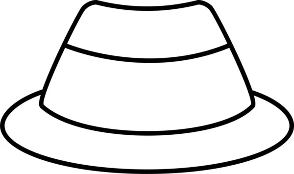 Cap Dressing Hat Icon Outline Style — Stock vektor