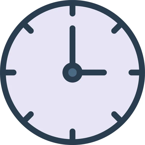Ícone Cronograma Despertador Estilo Esboço Preenchido — Vetor de Stock