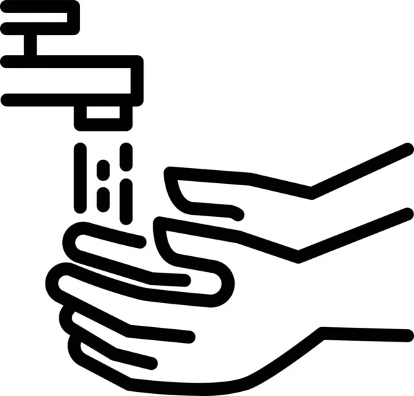 Clean Hand Healthy Icon — 图库矢量图片
