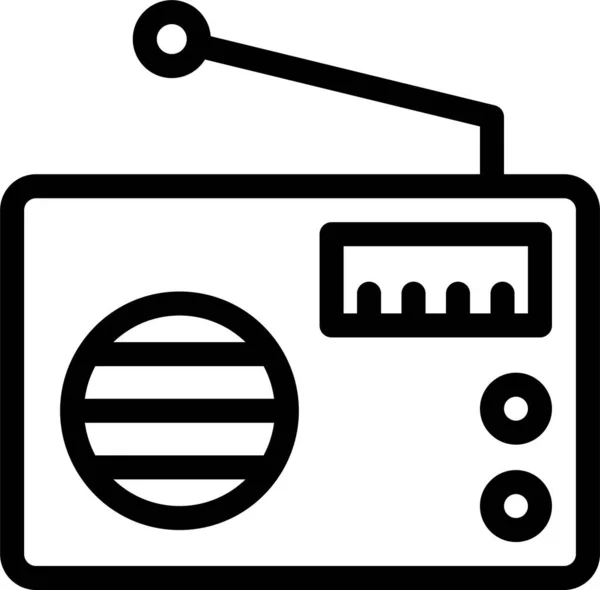 Audio Gadget Music Icon Outline Style — 图库矢量图片