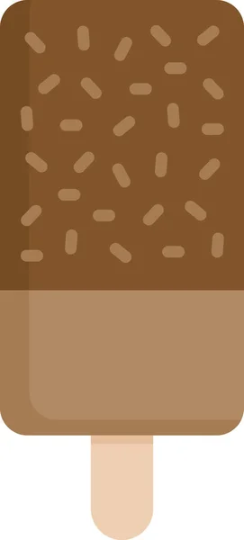 Chip Chocolate Desierto Icono Casero Estilo Plano — Vector de stock