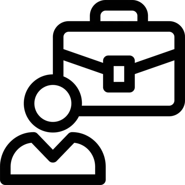 Account Briefcase Portfolio Icon Business Management Category — Stock vektor