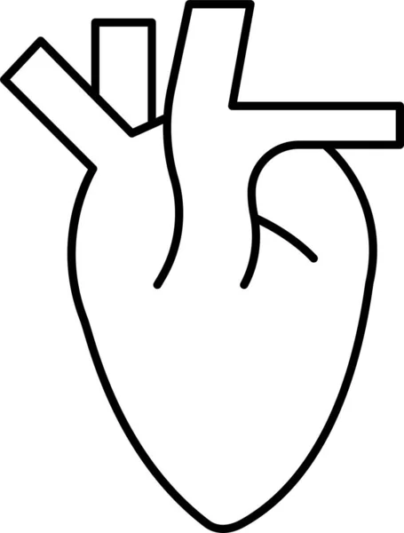 Heart Beat Cardiology Icon —  Vetores de Stock