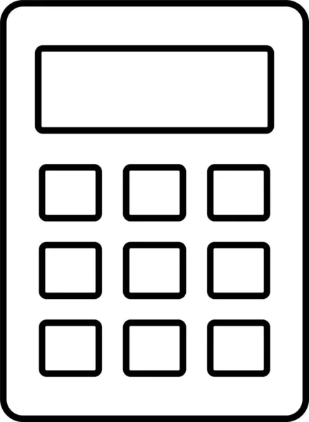 Calculadora Contable Icono Financiero — Archivo Imágenes Vectoriales