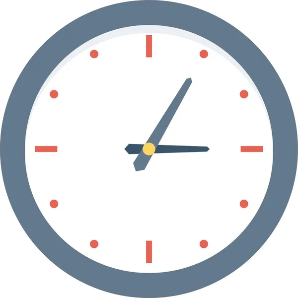 Reloj Despertador Icono Tiempo Estilo Plano — Vector de stock