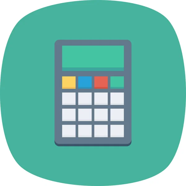 Abacus Contabilidade Calcular Ícone Estilo Plano —  Vetores de Stock