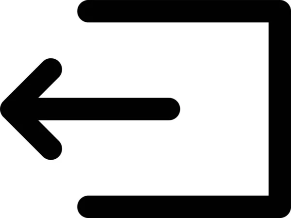 Flèche Flèche Direction Icône Dans Style Solide — Image vectorielle