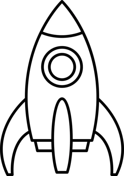 Alien Rocket Ship Icon Space Aliens Category — Stock Vector