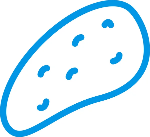 Τηγανητές Πατάτες Patato Εικονίδιο Filled Περίγραμμα Στυλ — Διανυσματικό Αρχείο