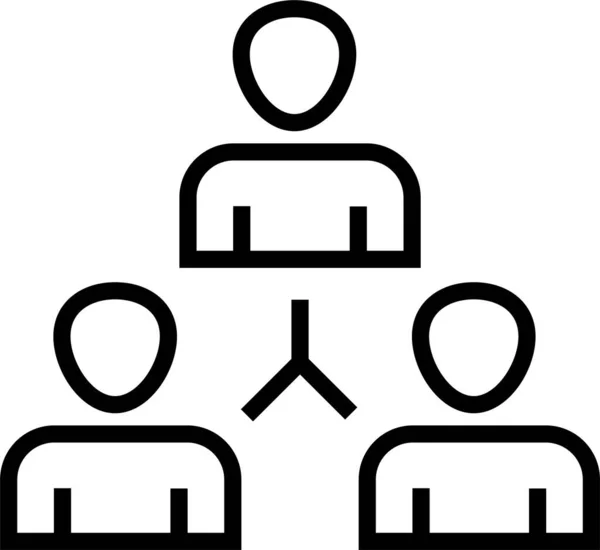 Network Connection Hierarchydiagram Icon — Stockvektor