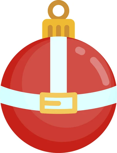 Célébration Boule Icône Noël — Image vectorielle