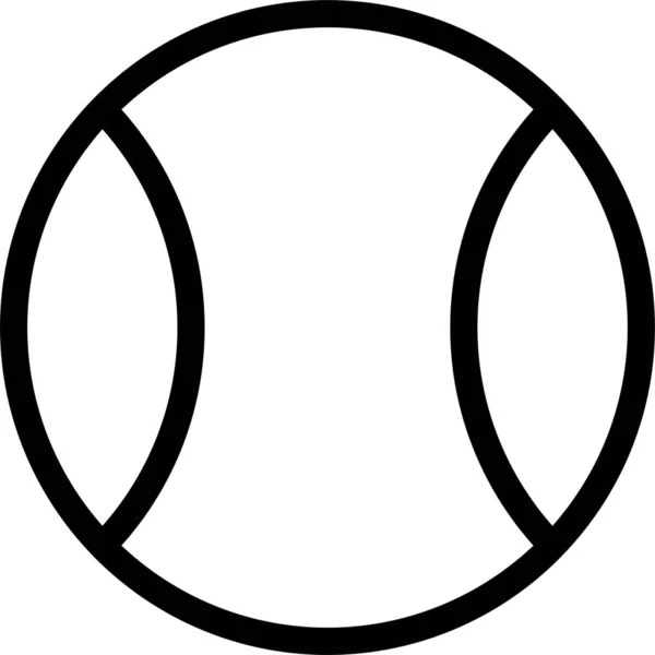 Значок Игры Мяч Стиле Абрис — стоковый вектор