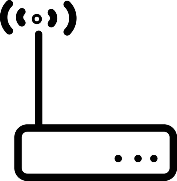 Breitband Modem Router Symbol Umrissen — Stockvektor