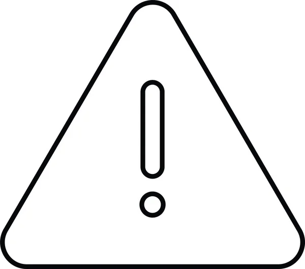 Icono Notificación Error Alerta Estilo Esquema — Vector de stock