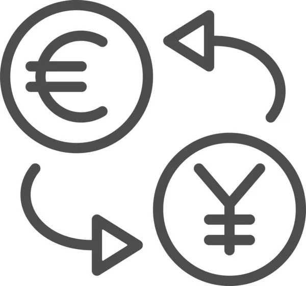 Euro Valuta Enkel Design — Stock vektor