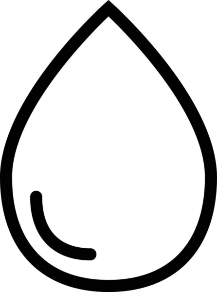 Drop Droplet Liquid Icon Outline Style — Stockvektor