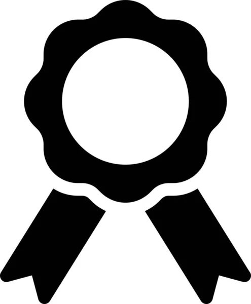 Ikona Biznesu Odznaki Solidnym Stylu — Wektor stockowy