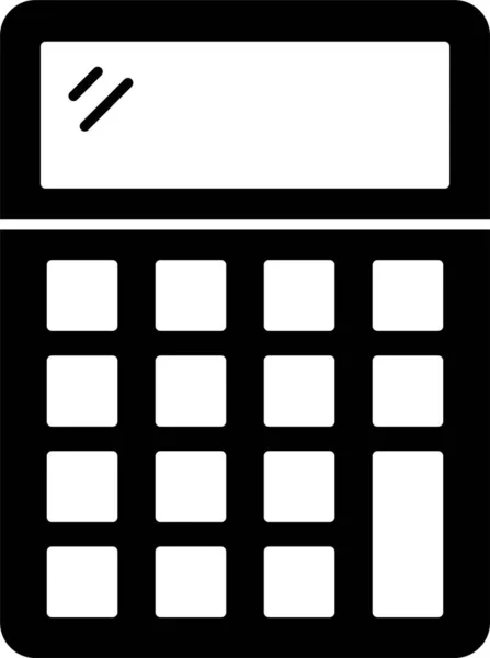 Ikona Kalkulatora Akustycznego Stylu Stałym — Wektor stockowy