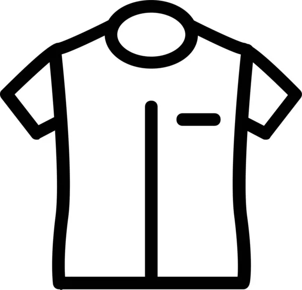 Casual Fashion Shirt Icon Outline Style — Stock vektor