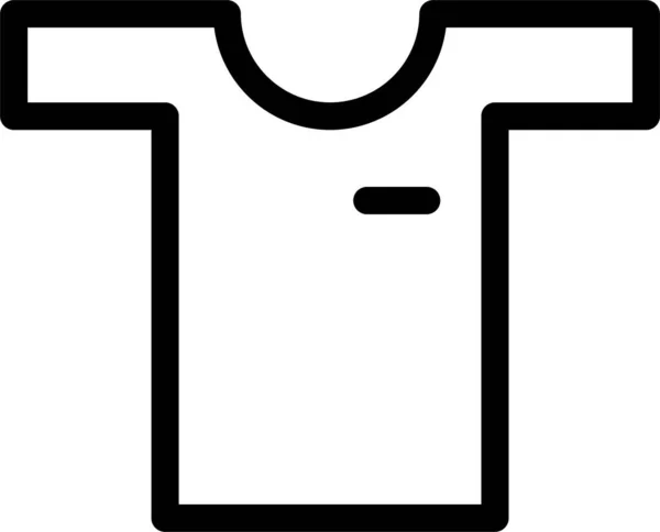 Икона Моды Одежды Ткани Стиле Наброска — стоковый вектор