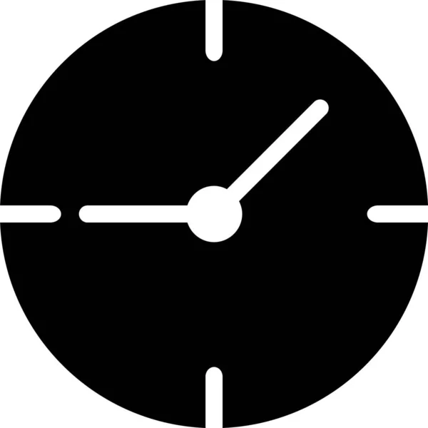 Despertador Reloj Minuto Icono Estilo Sólido — Vector de stock