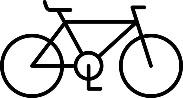 Ciclo Bicicleta Ícone Cuidados Saúde Estilo Esboço — Vetor de Stock