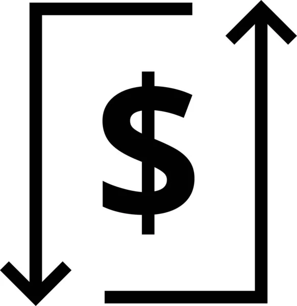 Készpénz Finanszírozás Mobilizálás Ikon Szilárd Stílusban — Stock Vector