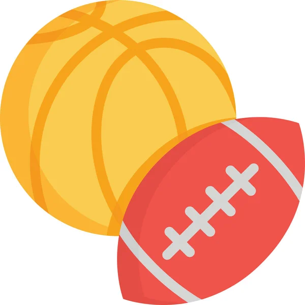 Pelota Baloncesto Competencia Icono — Vector de stock