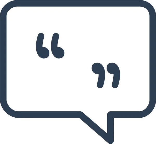 Blase Chat Kommentar Blase Symbol — Stockvektor